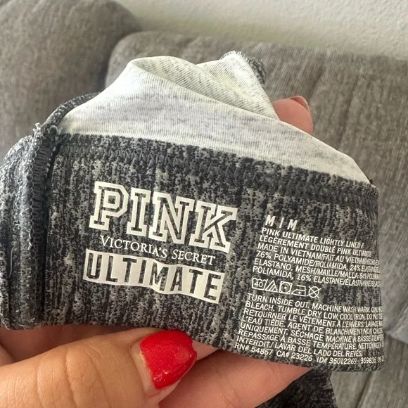 Grey Victoria’s secrect PINK sports bra - Picture 3 of 4